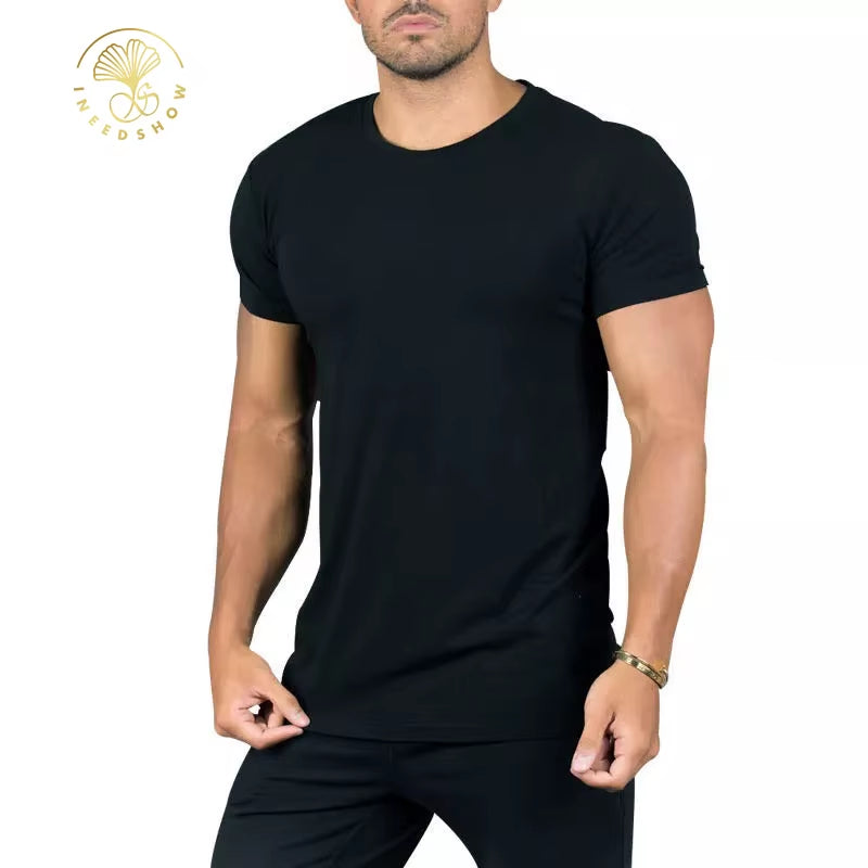 Eco- Friendly High Quality Running Tops Gym Wear Sports Wear Manufacturers Custom Bamboo Shirts Clothing for Men