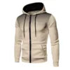 t 2025 Autumn Men Casual Outdoor Hoodie Pocket Zip up Slim Sweatshirt