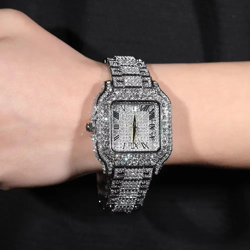 Wristwatch Roman Numerals Diamond