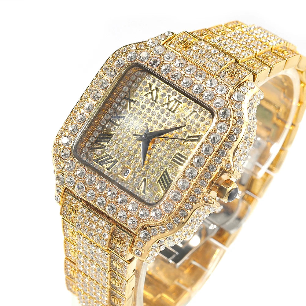 Wristwatch Roman Numerals Diamond