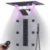 Digital Display Shower System Set Rain LED