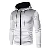 t 2025 Autumn Men Casual Outdoor Hoodie Pocket Zip up Slim Sweatshirt