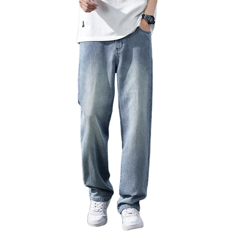 Retro Starry Sky Patterned Jeans for Men's Spring/summer 2024