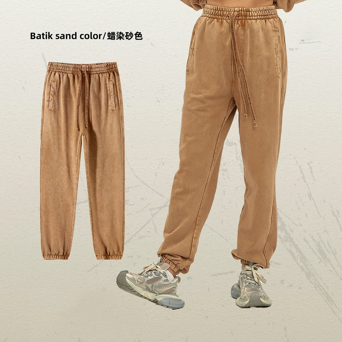 Ohsisa 2025 Men's Casual Street Fashion Brand Batik Old Loose