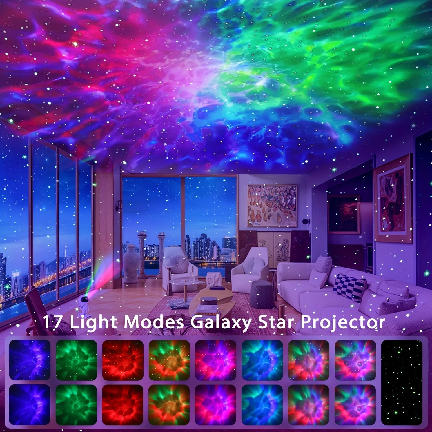 Smart Led Night Light Astronaut Galaxy Light Projector