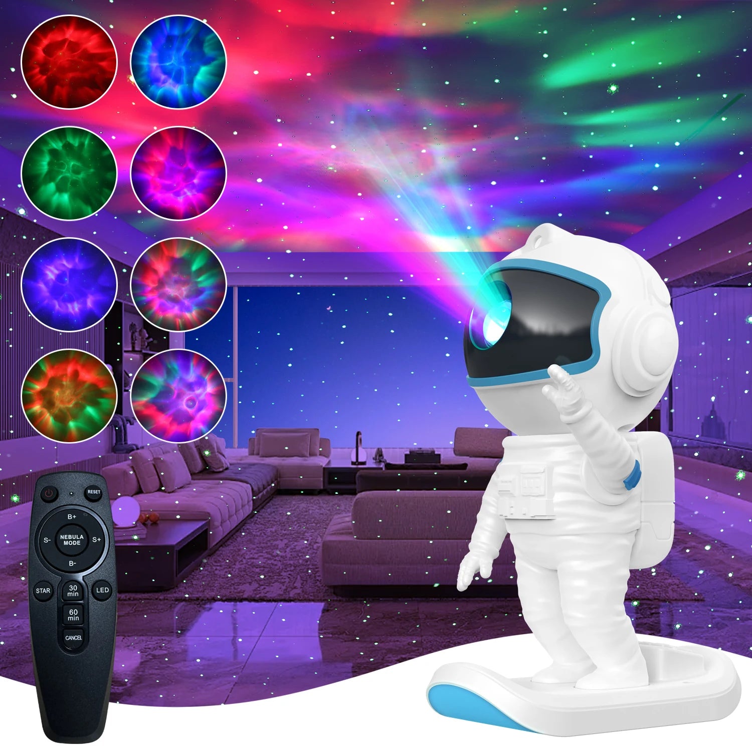 Smart Led Night Light Astronaut Galaxy Light Projector