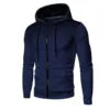 t 2025 Autumn Men Casual Outdoor Hoodie Pocket Zip up Slim Sweatshirt