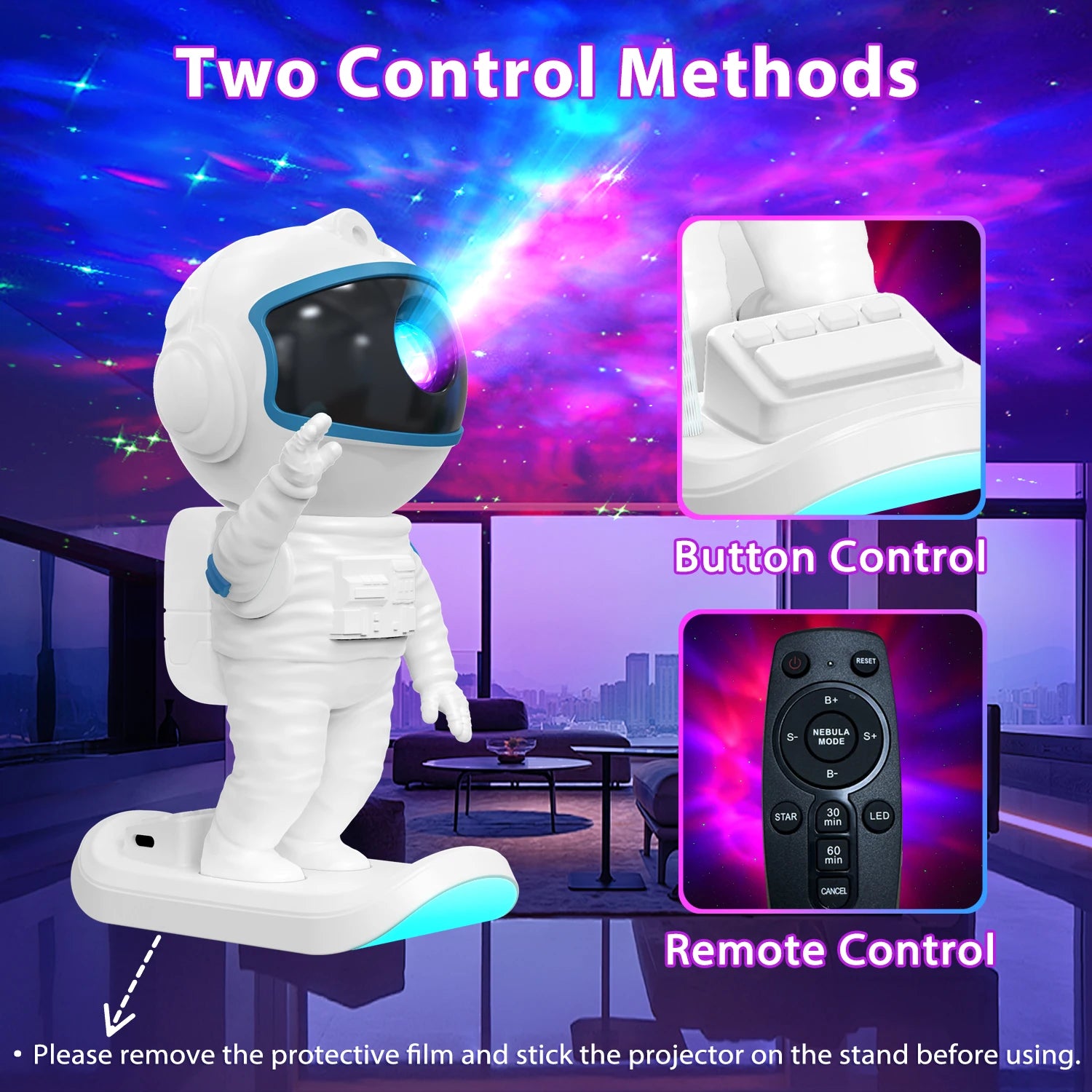 Smart Led Night Light Astronaut Galaxy Light Projector