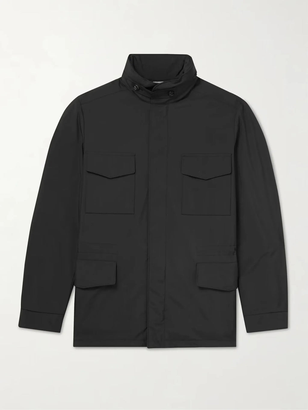 2025 Men's Spring Autumn Casual Jacket in Canvas Stand Collar Zipper Large