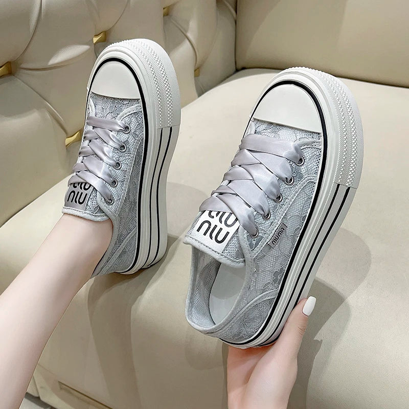 Thick base height increase sport shoes women New Spring 2025 Collection shoes women sneakers Fashion Trends sports shoes