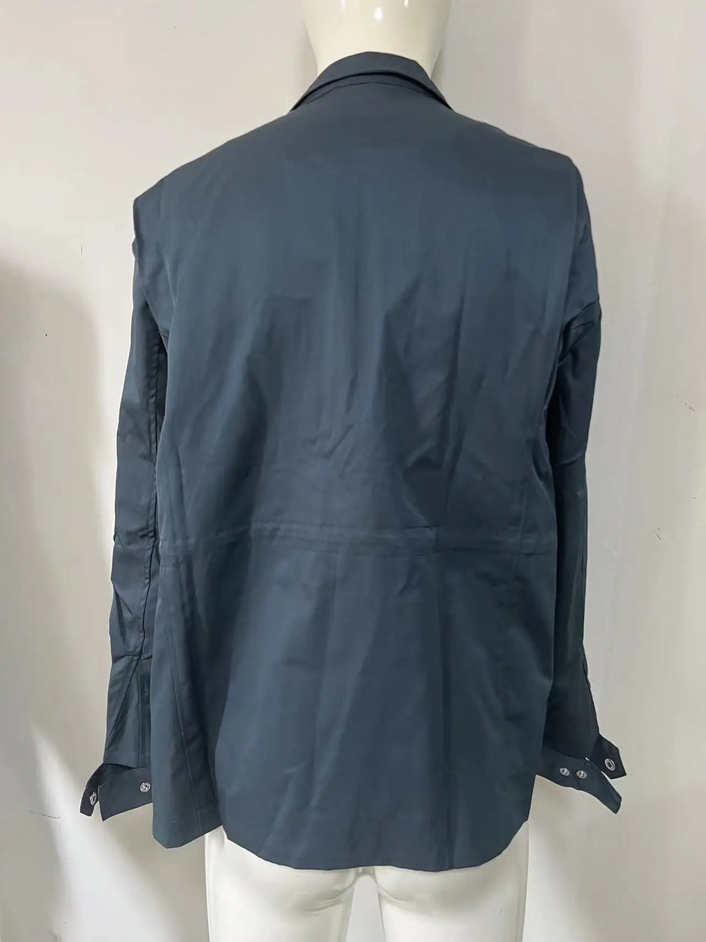 2025 Men's Spring Autumn Casual Jacket in Canvas Stand Collar Zipper Large