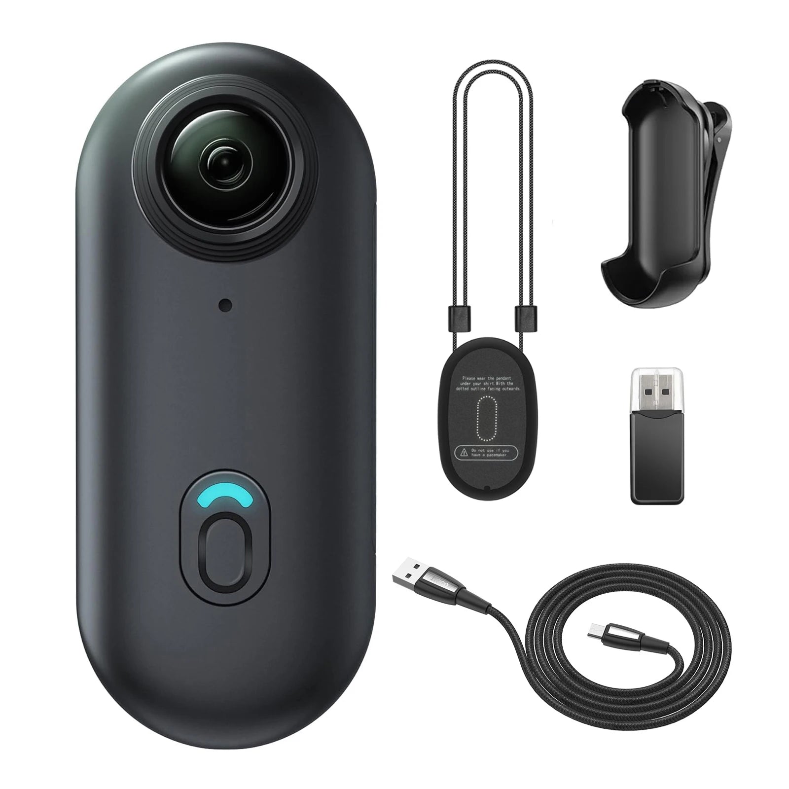 128GB FHD 1080P Mini Body POV Camera, Wearable Action Body Cam