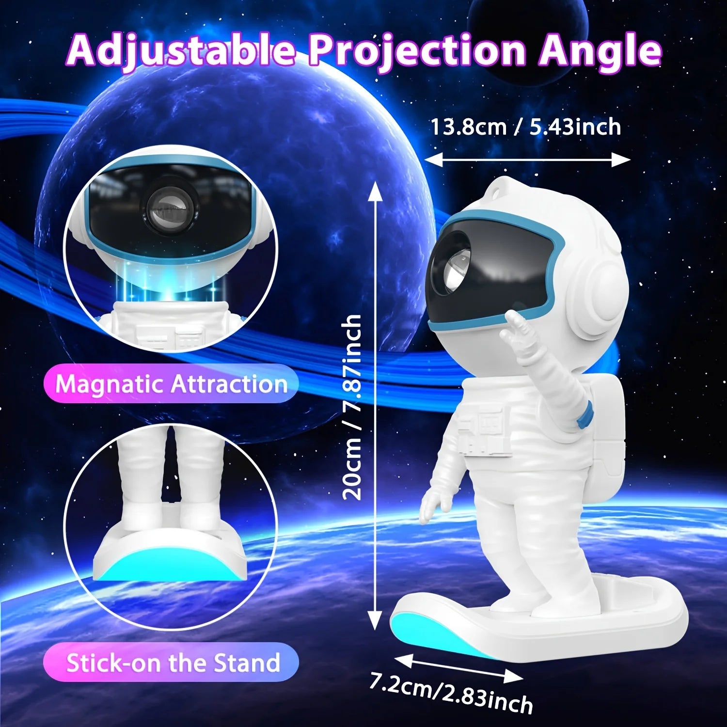 Smart Led Night Light Astronaut Galaxy Light Projector