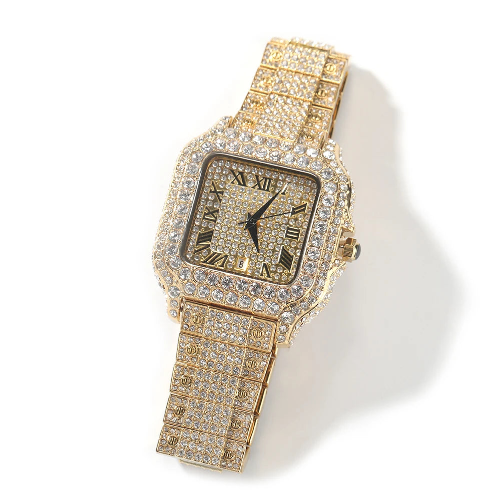 Wristwatch Roman Numerals Diamond