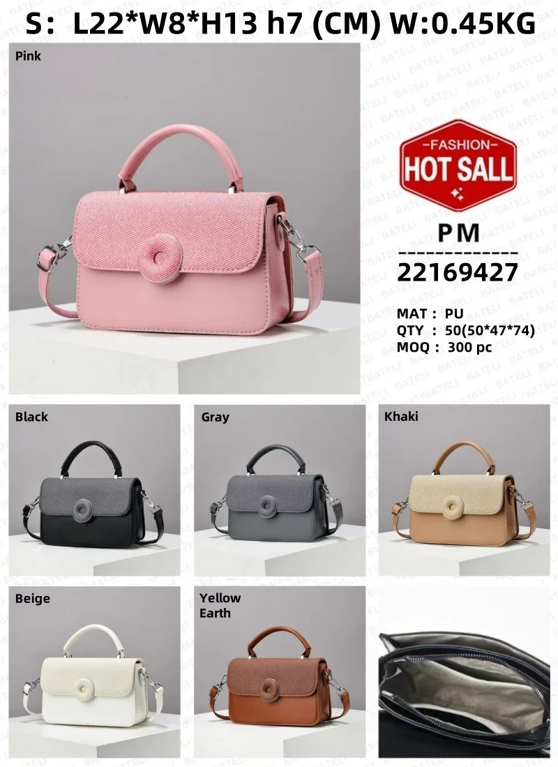 2025 New Fashion Candy Color Woman Handbags