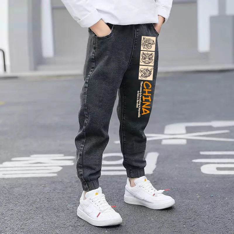 2025 New Boys' Casual Jeans for Spring