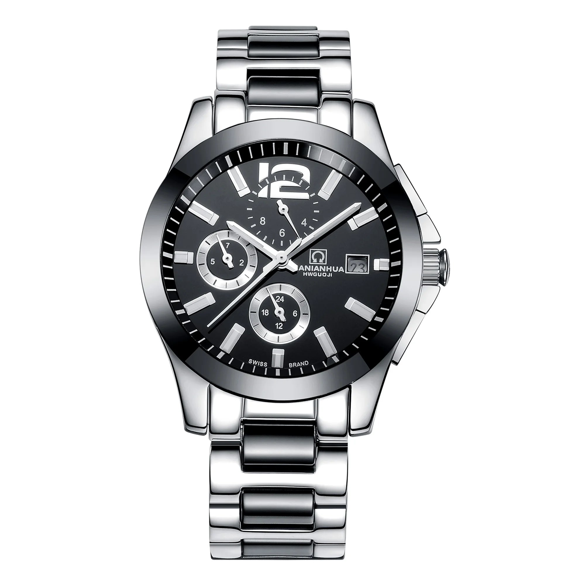 Automatic Mechanical Men's Watch Black Design Luxury