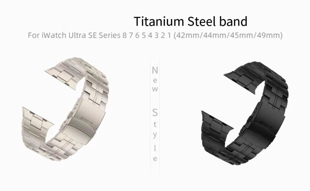 2025 High Quality  Titanium Watch Wrist Band Strap for Apple Watch