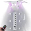Digital Display Shower System Set Rain LED