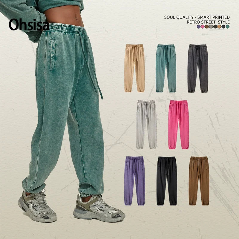 Ohsisa 2025 Men's Casual Street Fashion Brand Batik Old Loose