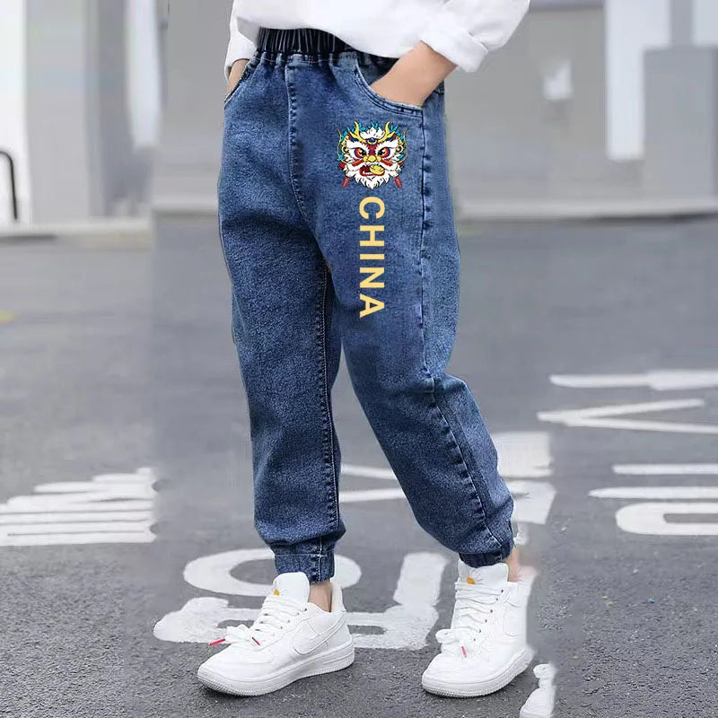 2025 New Boys' Casual Jeans for Spring