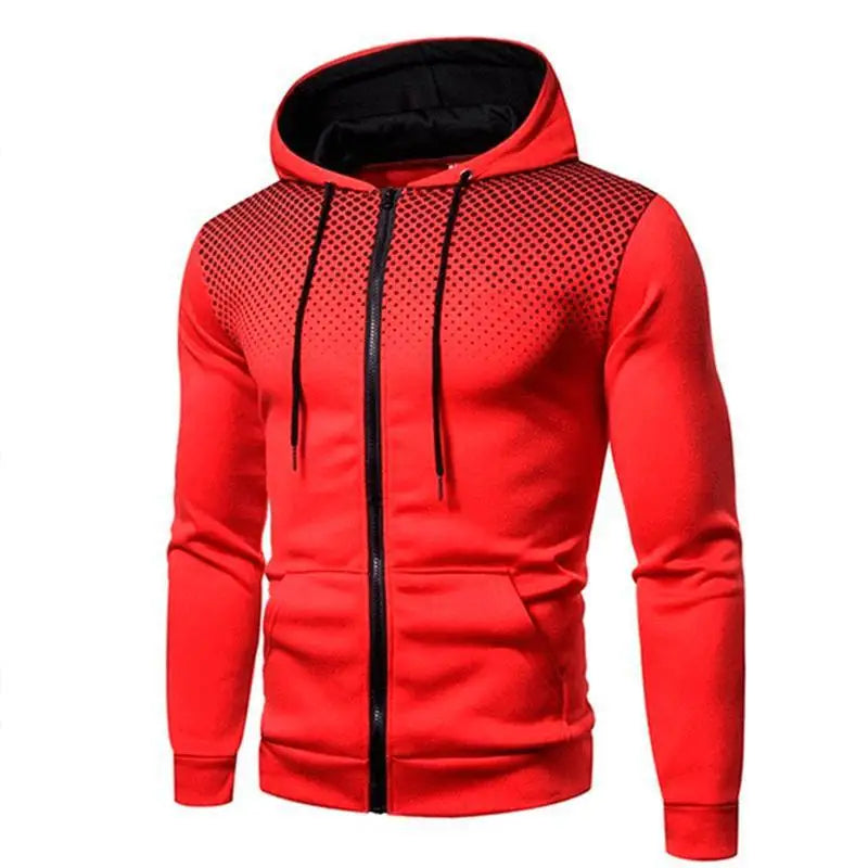t 2025 Autumn Men Casual Outdoor Hoodie Pocket Zip up Slim Sweatshirt