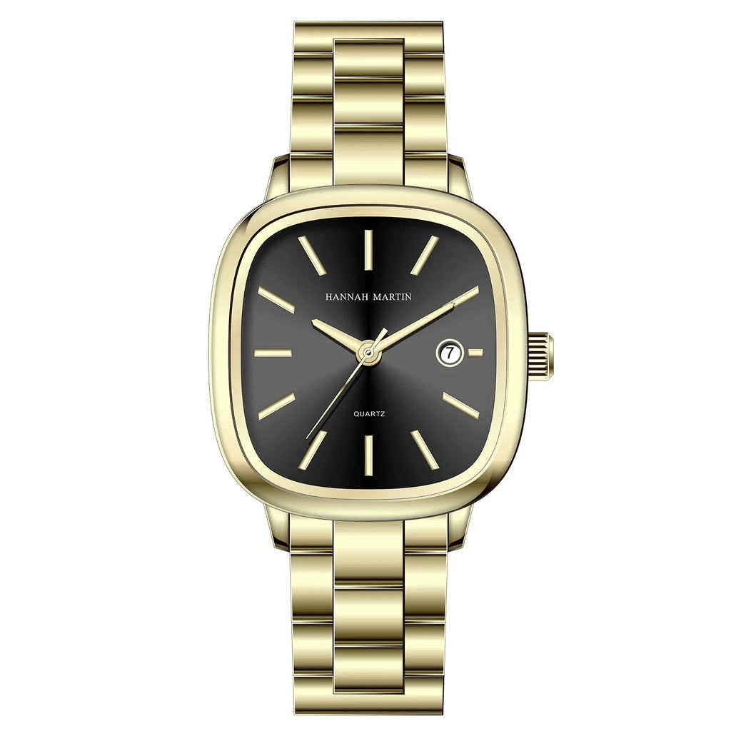 Square Watches Luxury High Quality Original Brand Gold