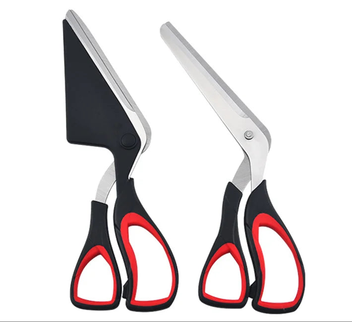 Stainless Steel Kitchen Scissor Pizza Cutting Spatula Slicer Tools Ultra Sharp