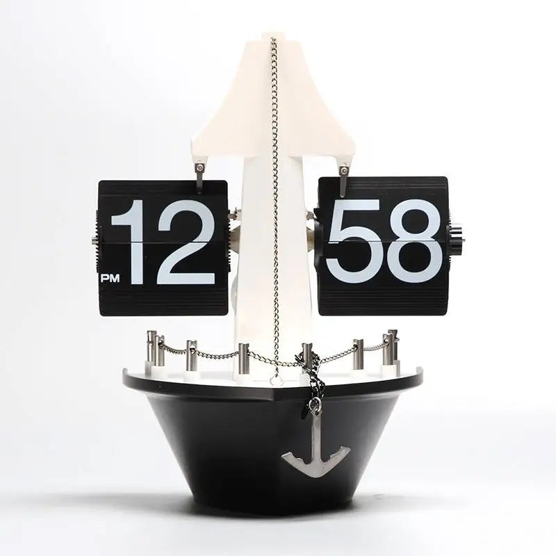 Creative Sailboat Flip Wall Tabletop Vintage Living Room Seat Stylish