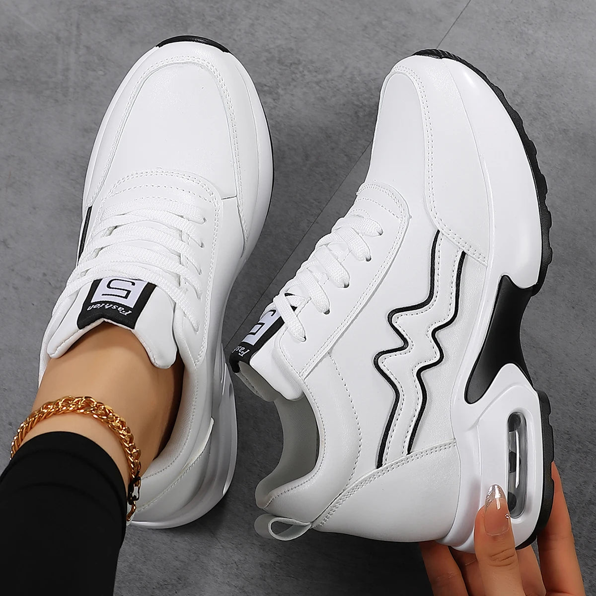 Women's Korean Style Casual Sneakers Outdoor Sports Tennis & Running Shoes