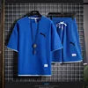 2024Summer Cross Border Men's Trend Solid Color Simple