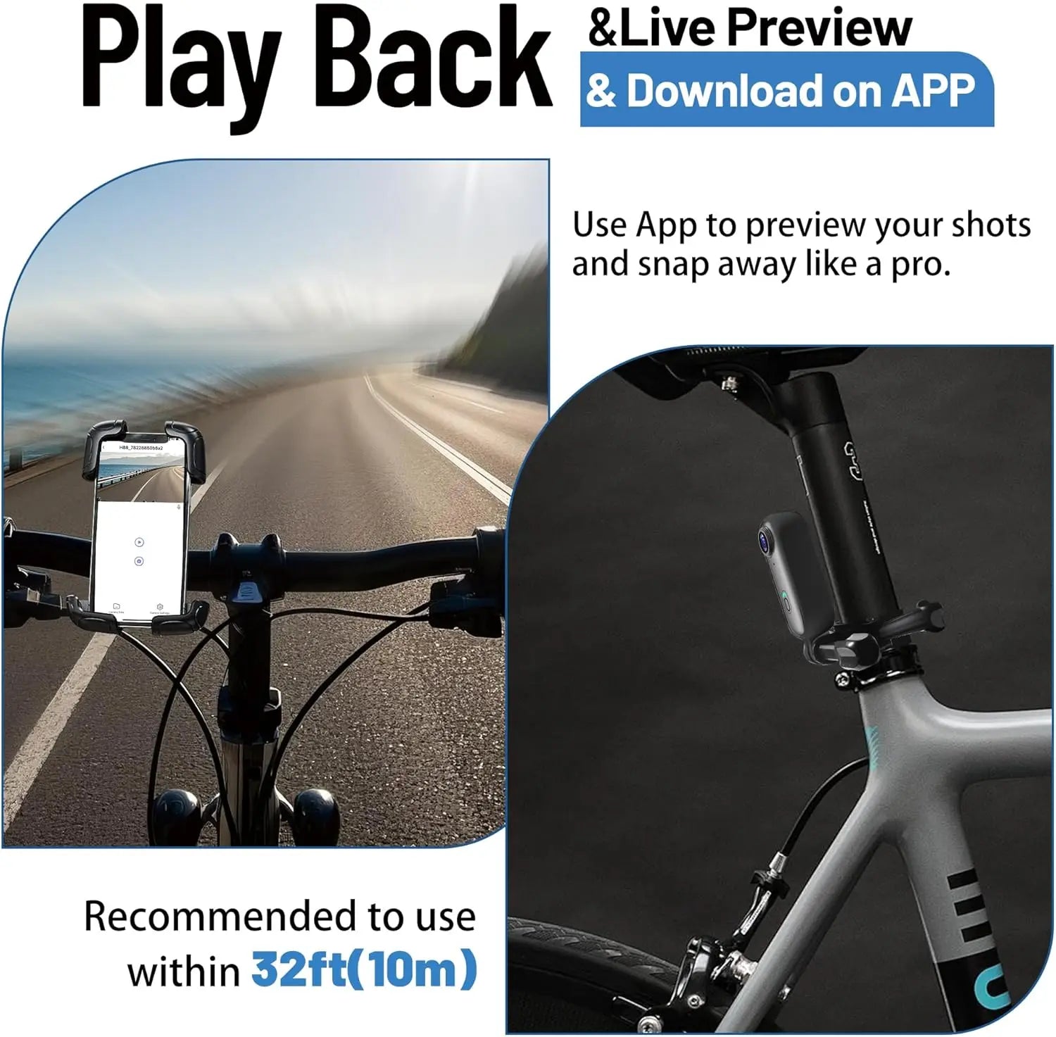 128GB FHD 1080P Mini Body POV Camera, Wearable Action Body Cam