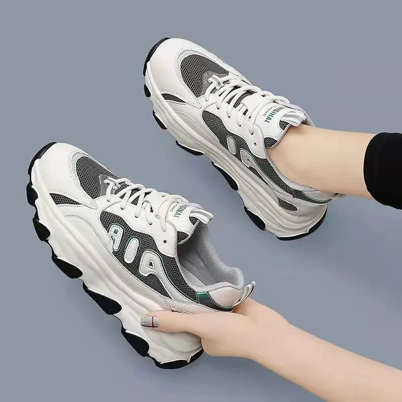 Women's Thick Shoes-Chunky Genre Walking Sneakers for Ladies