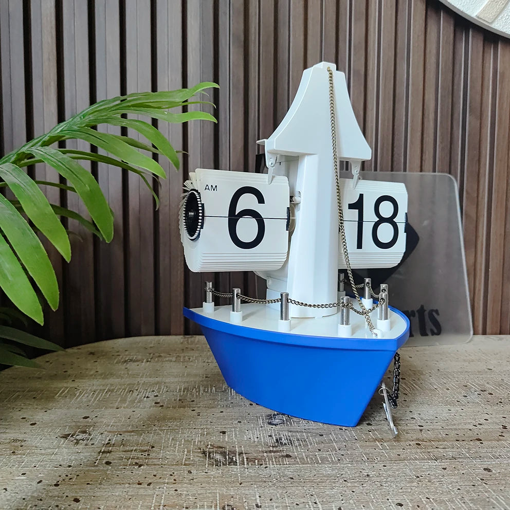 Creative Sailboat Flip Wall Tabletop Vintage Living Room Seat Stylish