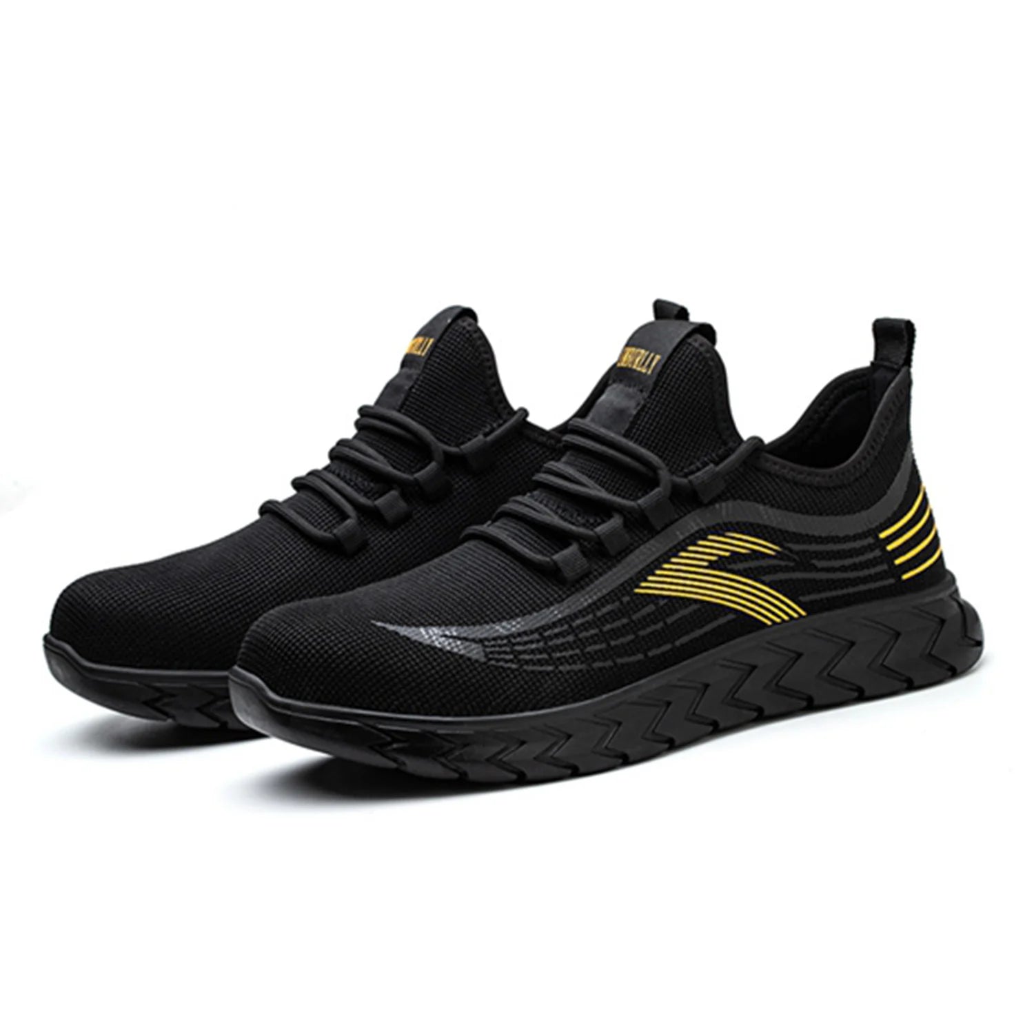 Women's Lightweight Steel Toe Sports Safety Shoes with Breathable Mesh Upper Low Cut Winter Construction Features Anti-Slip