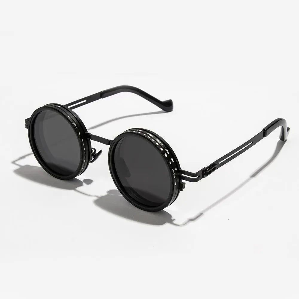 Polarized Brightness Adjustable Sunglasses Aperture ND Filter Tint