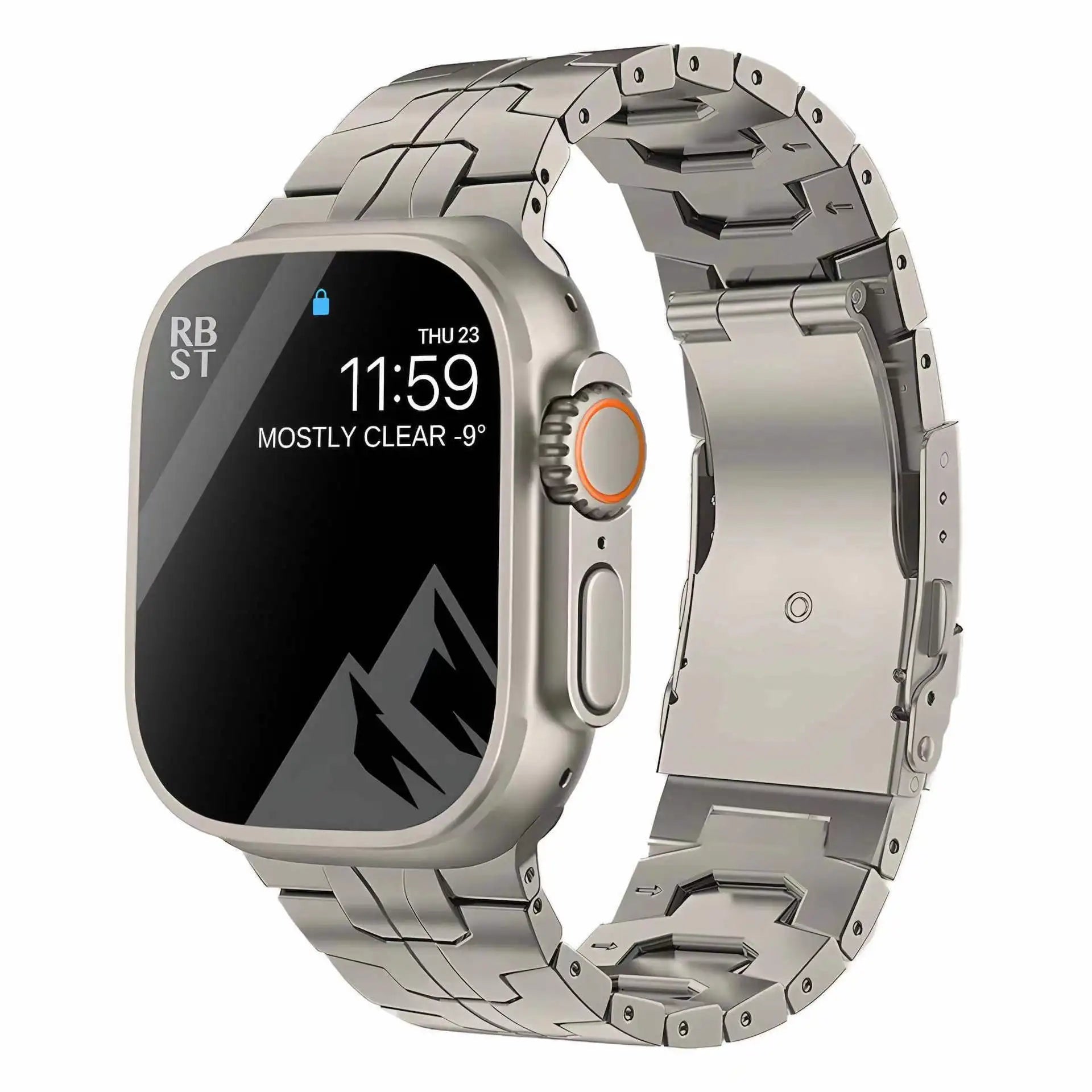 2025 High Quality  Titanium Watch Wrist Band Strap for Apple Watch