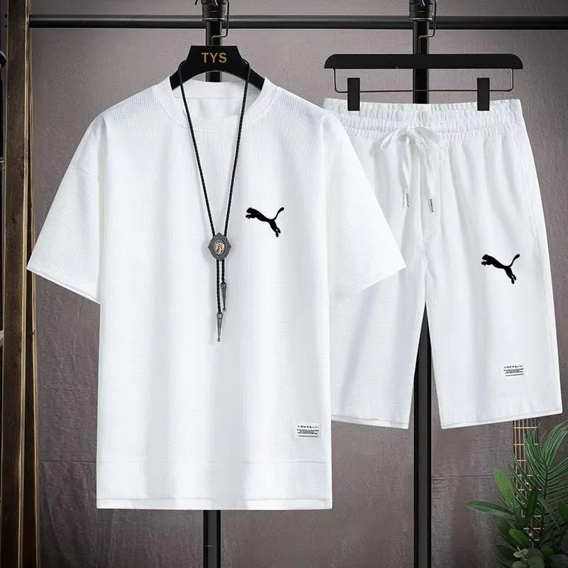 2024Summer Cross Border Men's Trend Solid Color Simple