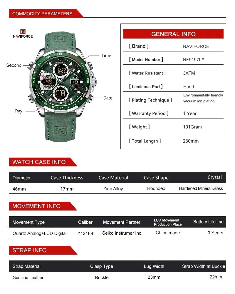 Quartz Watches Men's luxury Chronograph