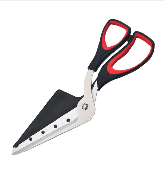 Stainless Steel Kitchen Scissor Pizza Cutting Spatula Slicer Tools Ultra Sharp