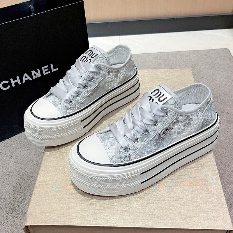 Thick base height increase sport shoes women New Spring 2025 Collection shoes women sneakers Fashion Trends sports shoes