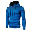 t 2025 Autumn Men Casual Outdoor Hoodie Pocket Zip up Slim Sweatshirt