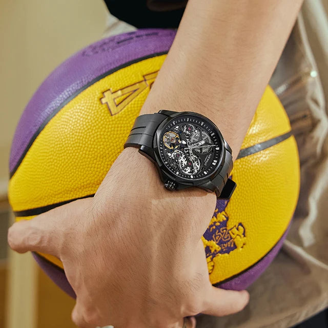 2025 luxury and Strap Men Watch Automatic Watch Skeleton