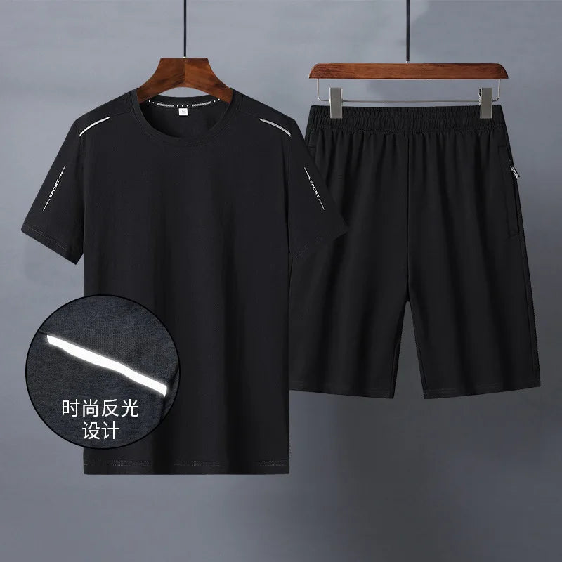 2024 New Arrivals Fashion Handsome Popular Cotton Thin Fitness Jogging Fast Walking Suit Men