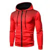 t 2025 Autumn Men Casual Outdoor Hoodie Pocket Zip up Slim Sweatshirt