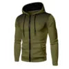t 2025 Autumn Men Casual Outdoor Hoodie Pocket Zip up Slim Sweatshirt