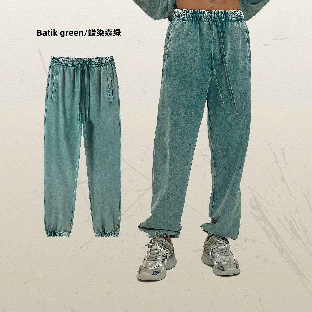 Ohsisa 2025 Men's Casual Street Fashion Brand Batik Old Loose