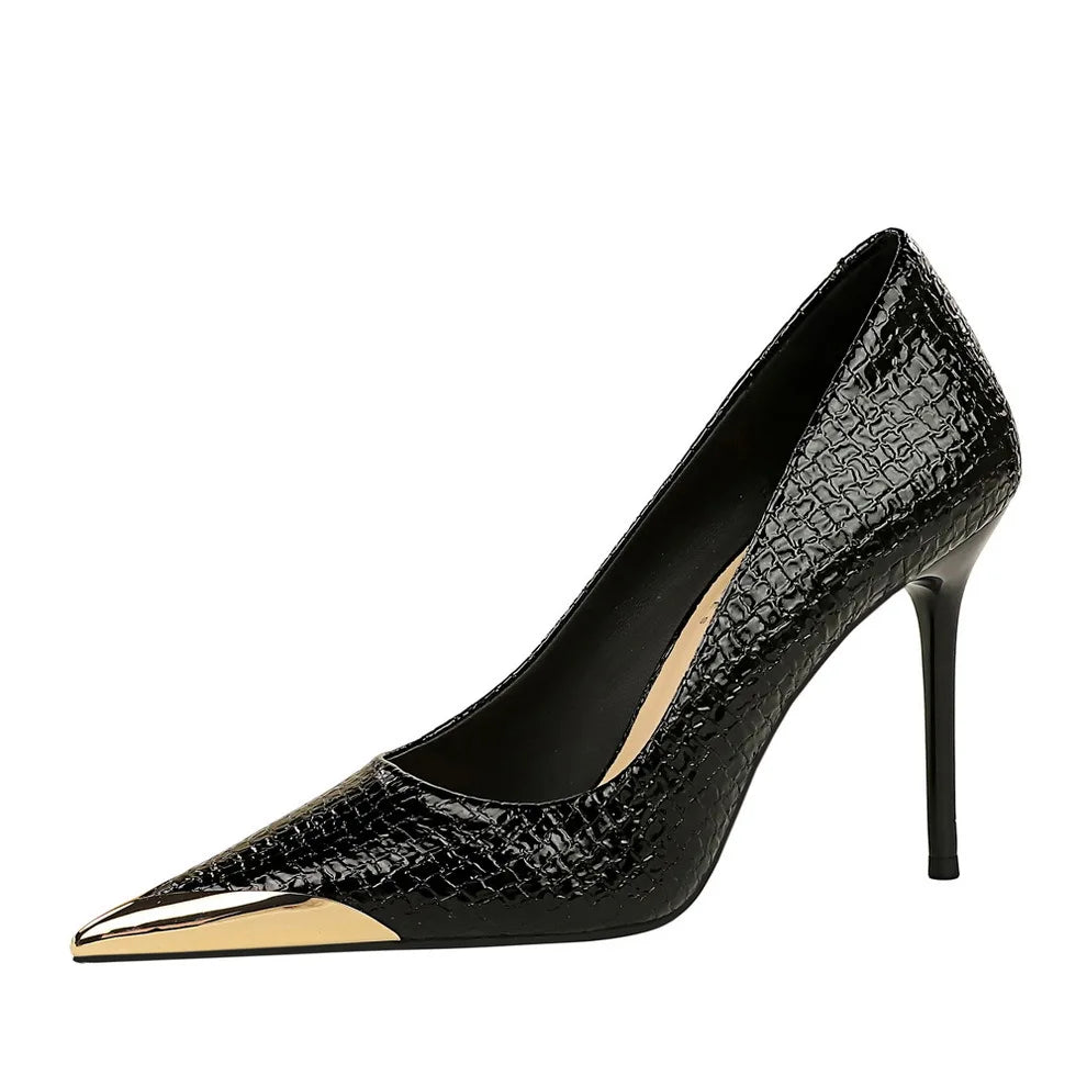 Women's Casual Daily Office High Heels with Thin Heels Pointed Toe Soft
