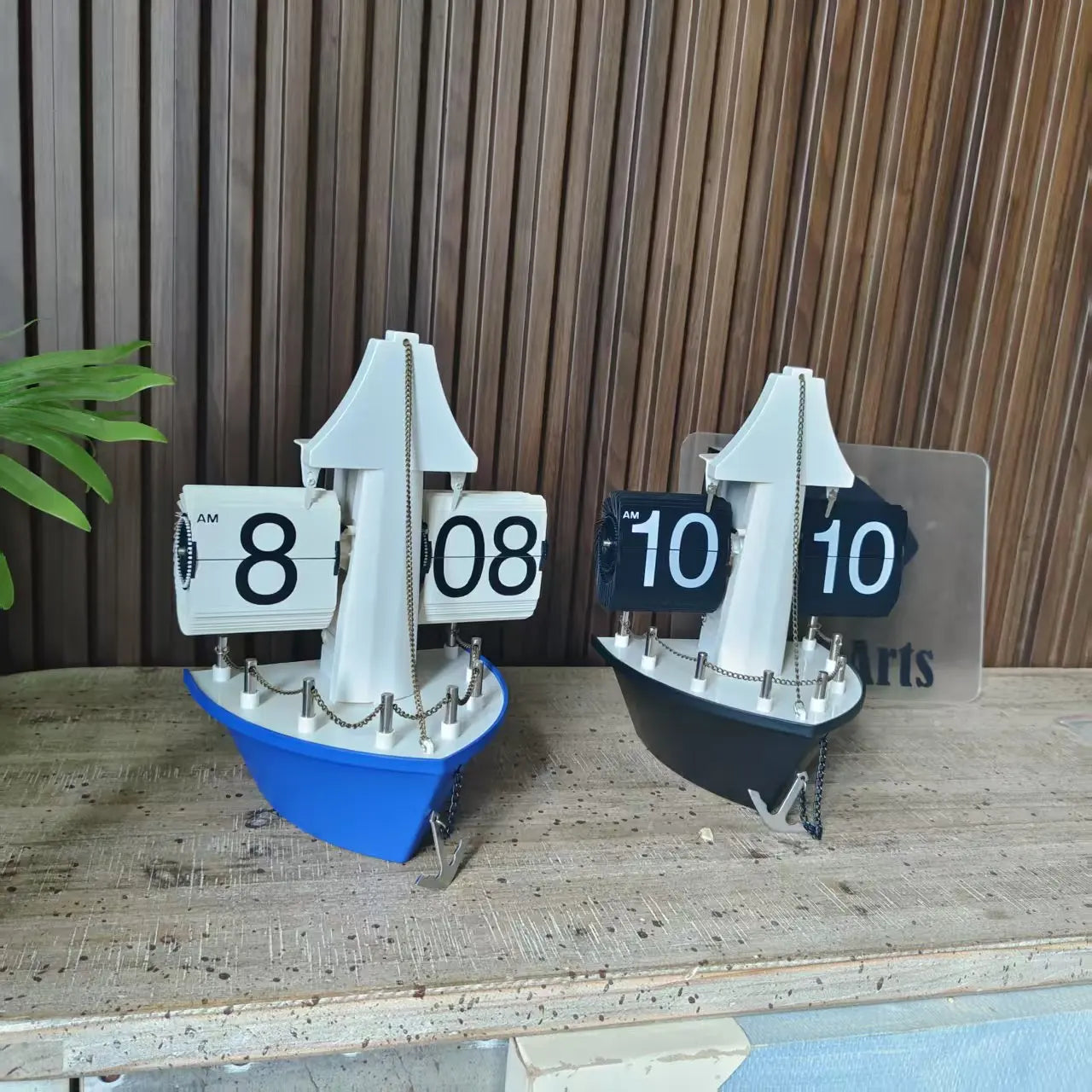 Creative Sailboat Flip Wall Tabletop Vintage Living Room Seat Stylish