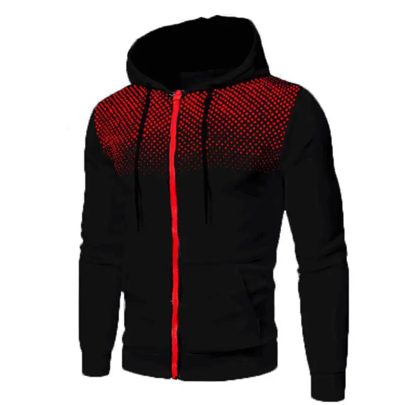 t 2025 Autumn Men Casual Outdoor Hoodie Pocket Zip up Slim Sweatshirt
